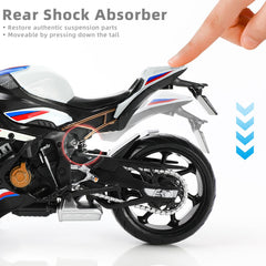 Risopen S1000RR 1:12 die-cast size and dimensions fit collectors' displays.