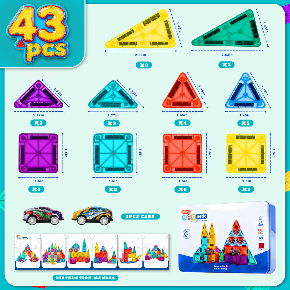 RiteHold magnetic tiles with cars sparks imaginative play on the go
