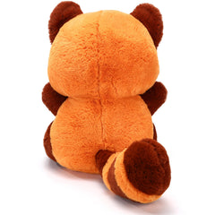Riuhot Big Red Panda Plush full-length shows the 13.7-inch cuddly size.