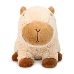 Riuhot Capybara plush cuddly body emphasizes squeezable softness for playtime.