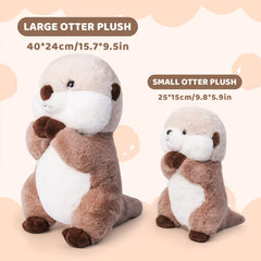Riuhot otter plush 15.7-inch size makes a great gift and decor.