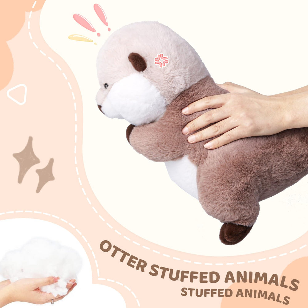 Riuhot otter plush decor-ready for couch, shelf, or car seat.