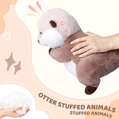 Riuhot otter plush decor-ready for couch, shelf, or car seat.
