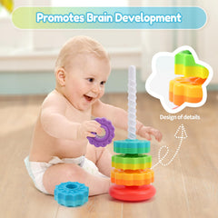 Riuja spinning toy crafted from BPA free ABS with smooth edges for safe play