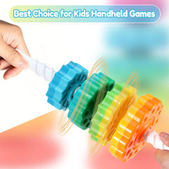 Riuja colorful discs with varied textures support tactile exploration.