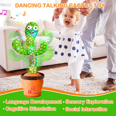 River Mill cactus toy engages with movements and songs during playtime.