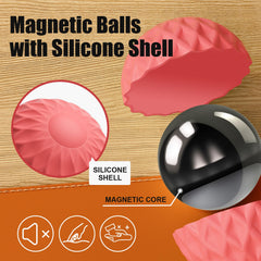 Closeup of RIVGOT silicone magnetic ball texture for tactile grip.