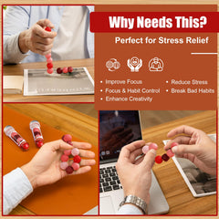 RIVGOT two-pack red and purple gift set for stress relief on the go.