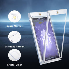 RIXUGIT standard-card-size holders offer a transparent display for easy viewing.