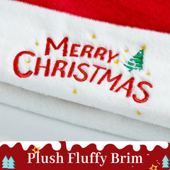 RJVW deluxe Santa hat with thick lining keeps warmth during celebrations