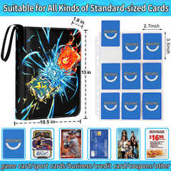 Rkssws binder with 50 removable sleeves for organized storage.