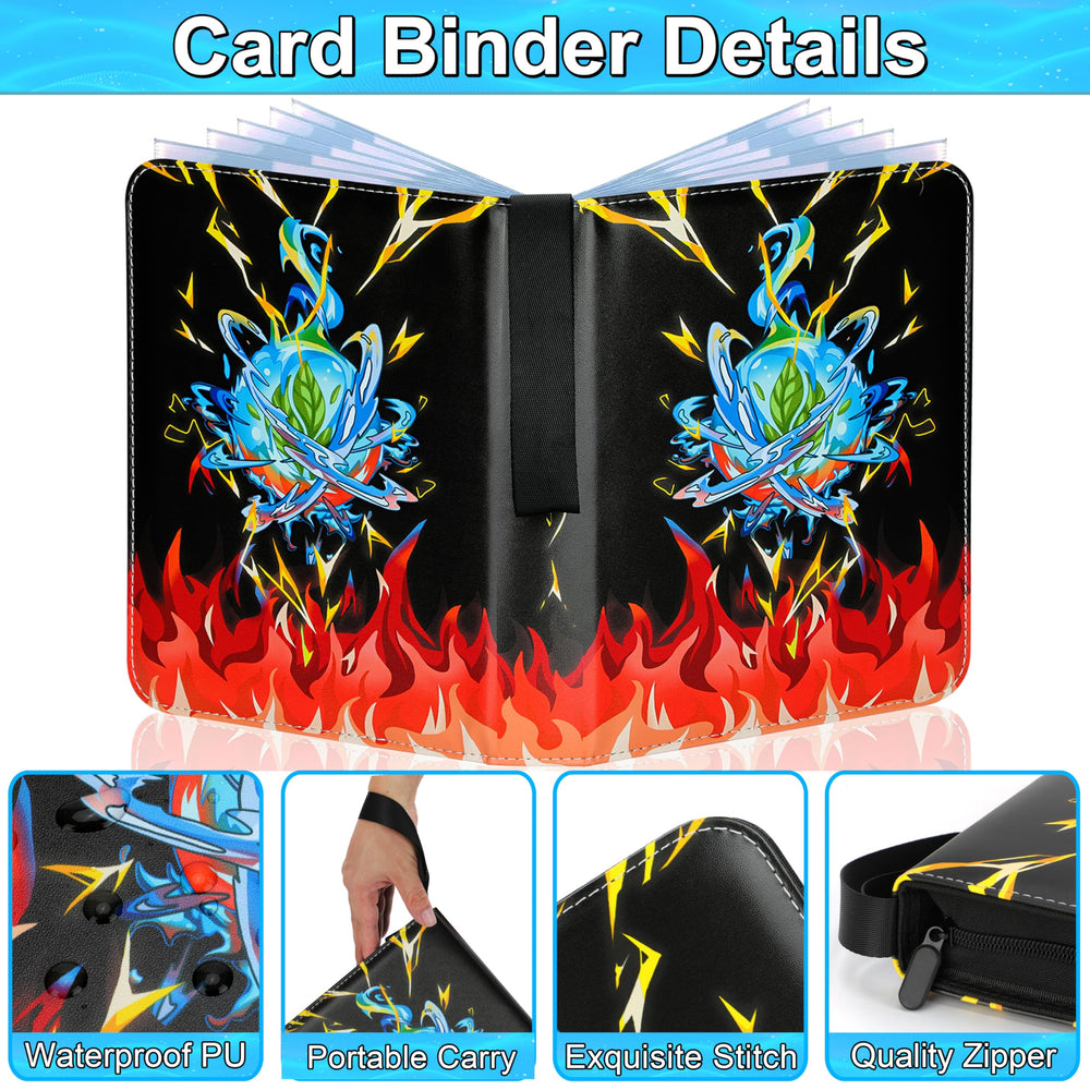 Rkssws removable sleeves for flexible organization of up to 400 cards.