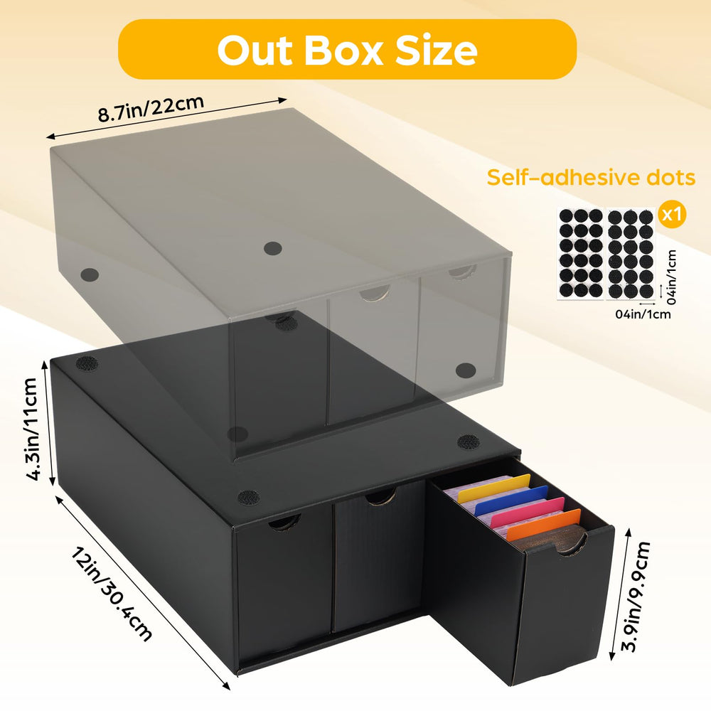 RLAVBL 48 dividers and label sheets arranged for easy sorting.
