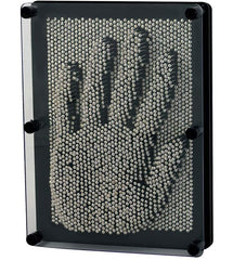 RLINGX 3D Pin Art Board front view highlighting metal pins for imaginative play and display.