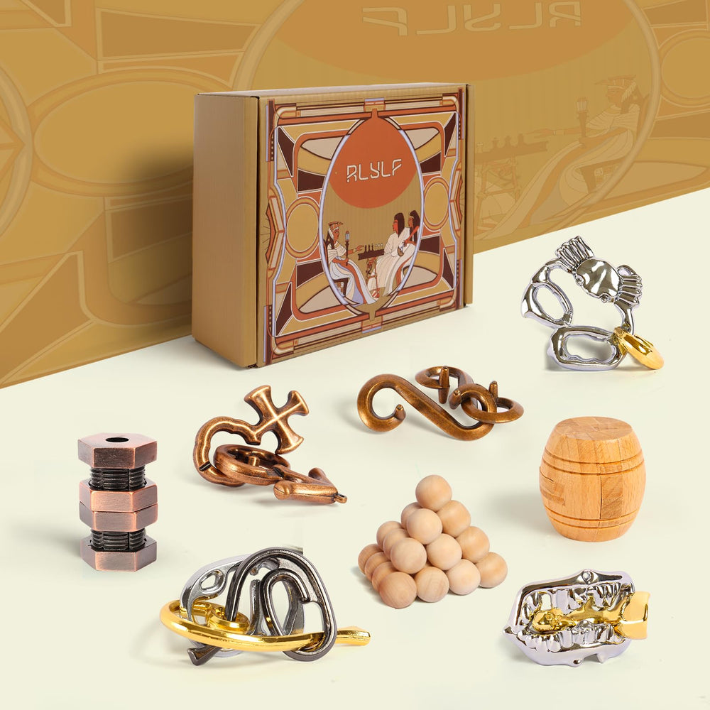 RLYLF 8-Pieces IQ Logic Training Puzzle in family-play setup encourages cooperative thinking