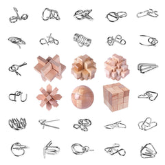 RLYLF brain teaser wooden puzzle assembly enhances focus during study sessions