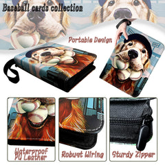 Rmannke 3-ring card binder open-spine, easy page adding and removing.