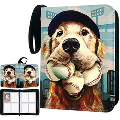 Rmannke 400-pockets baseball card binder front view, ideal for organizing a large collection.
