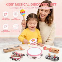 Rmischolar pink hand drum supports active rhythm making and motor skill development