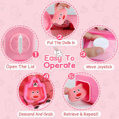 Rmischolar Bunny Claw Machine emits cheerful sounds to boost arcade fun.