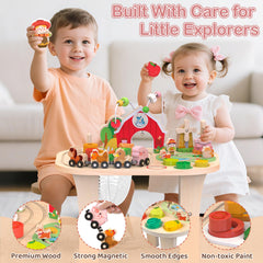 Rmischolar Farm Activity Table graphic match supports early shape recognition.