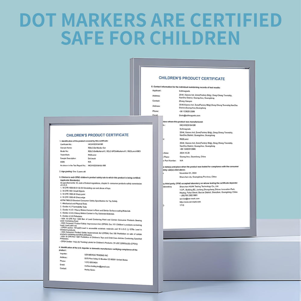 R&DLanci versatile markers support dots, lines, and large color blocks.