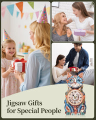 Rnfinewow clock decoration for desk, shelf or wall