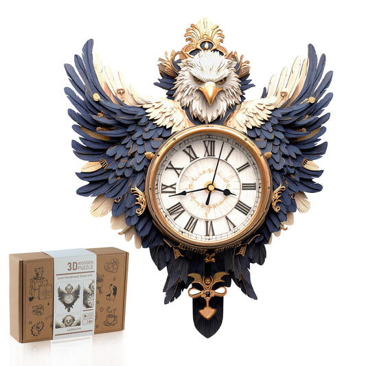 Rnfinewow eagle clock puzzle pieces invite an immersive DIY challenge.
