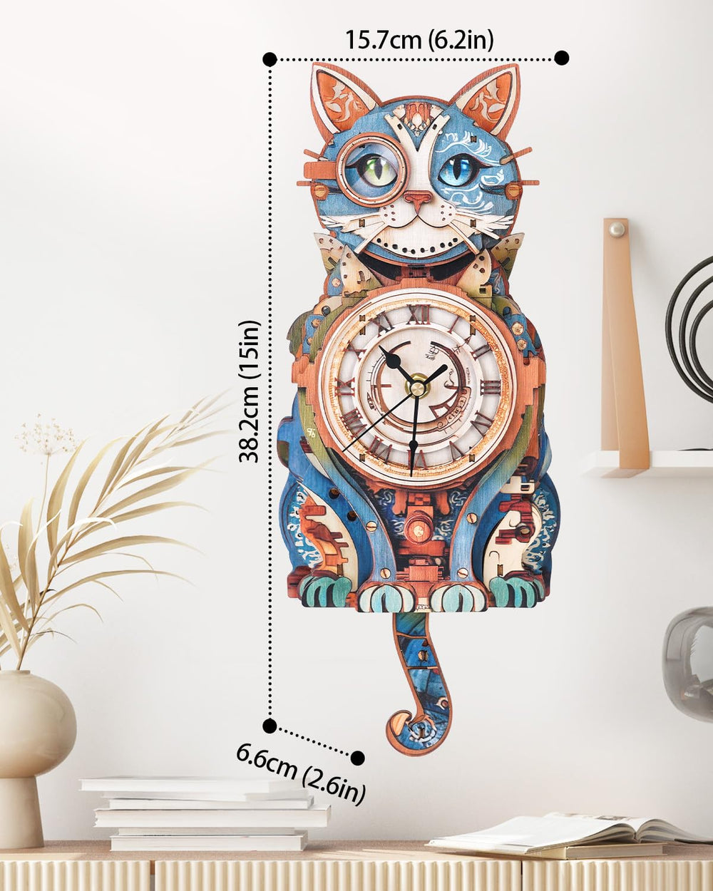 Rnfinewow wooden puzzle adult kit with laser-cut pieces