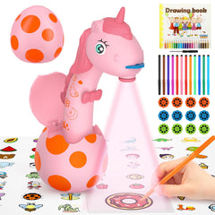 RNGODO unicorn drawing projector with slides aids tracing and coloring