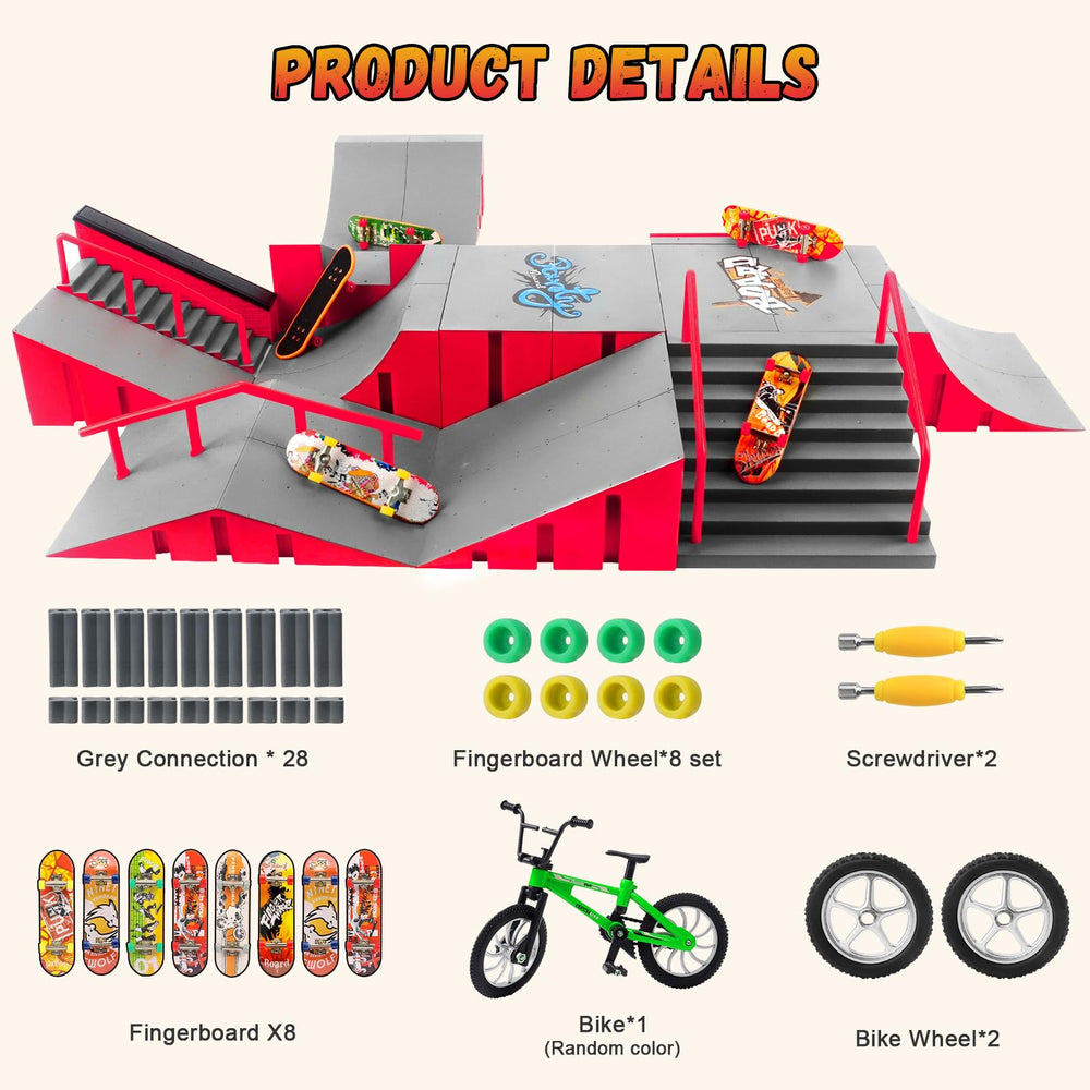 RNGODO ramps collection showcasing versatile pieces for mix-and-match tricks and training.