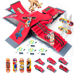 RNGODO fingerboard ramps full set for a portable, expandable skatepark