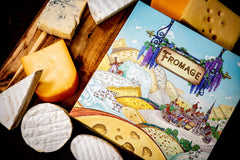 Road to Infamy Fromage board showing quadrant setup for strategic play