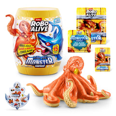Robo Alive Deep Sea Monster Surprise barrel opening sparks imaginative unboxing play