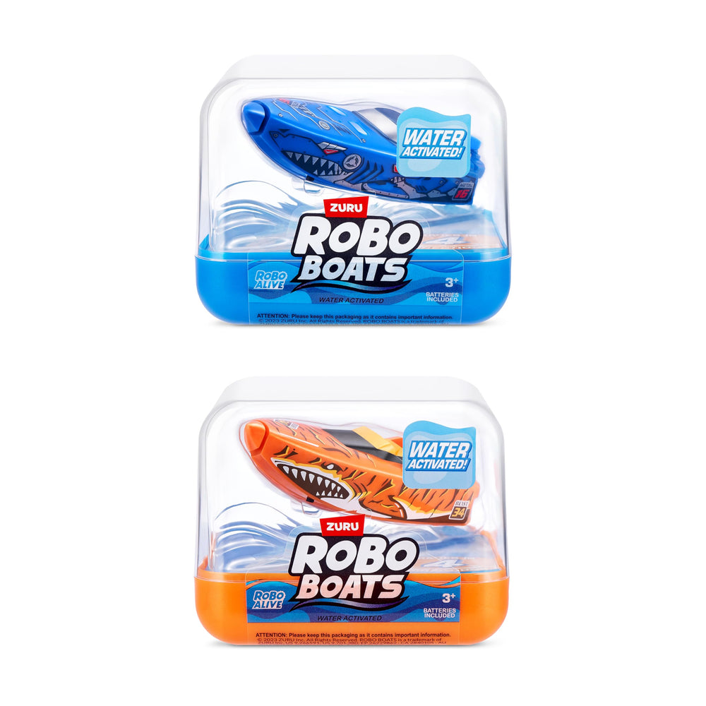 Robo Alive Robo Shark Boat moves through water with thrilling motion.