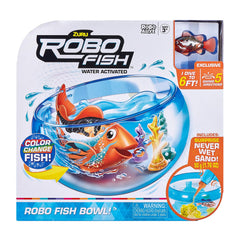 Robo Alive Robo Fish Playset in bowl ready for interactive water fun
