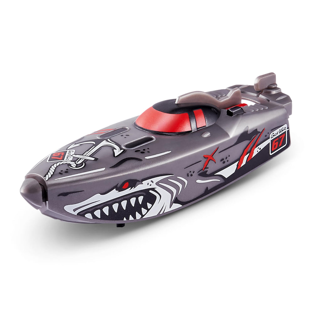 Robo Alive Water-Activated Boat powers up when placed in water.