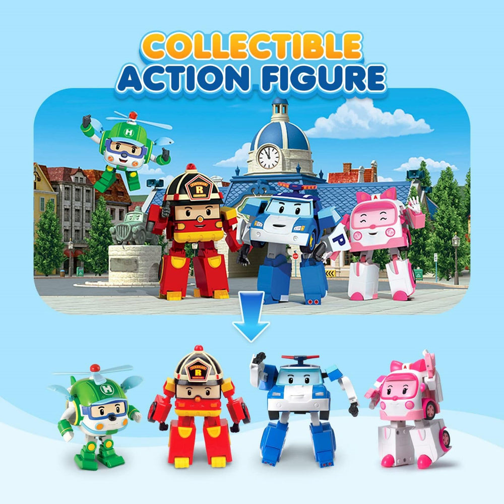 Robocar POLI Amber educational value—builds cooperation through pretend emergency work.
