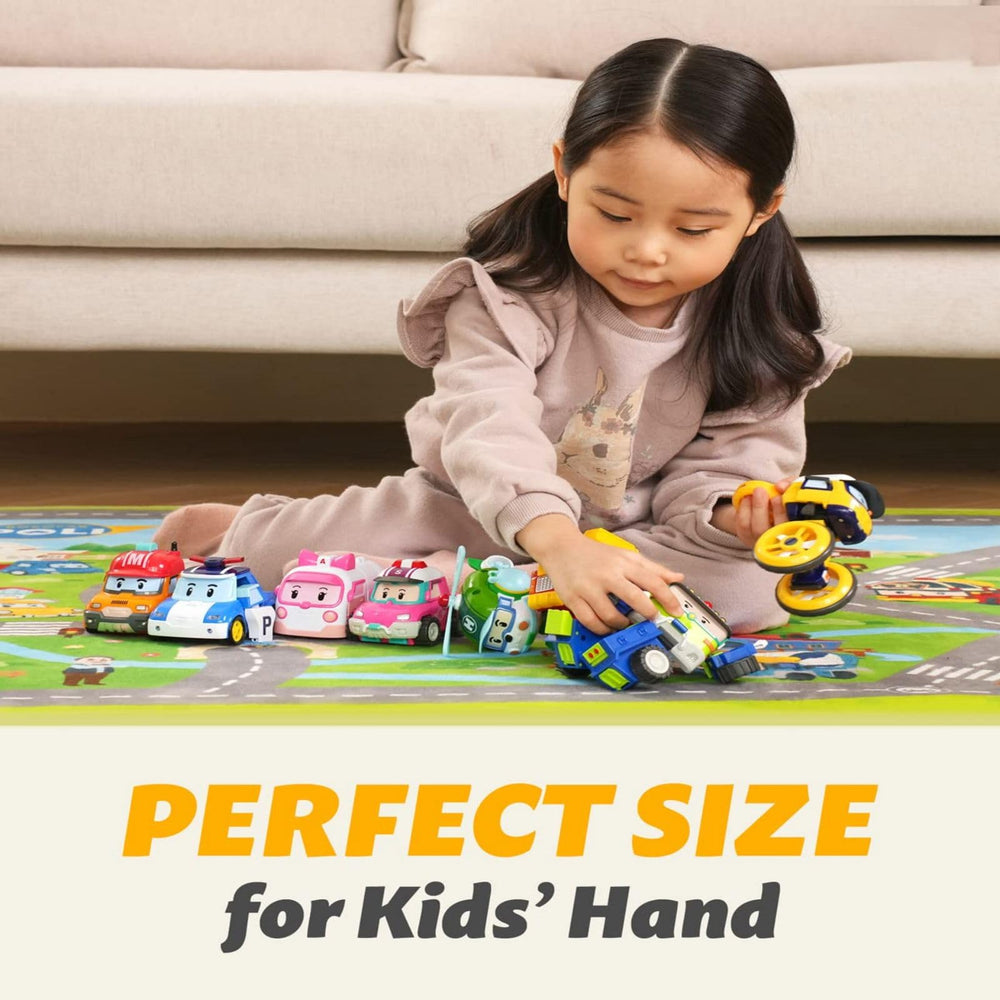 Robocar POLI Amber durable construction—suitable for indoor and outdoor adventures.
