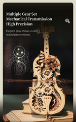 ROBOTIME AMK63 Laser-cut wooden pieces highlight craftsmanship