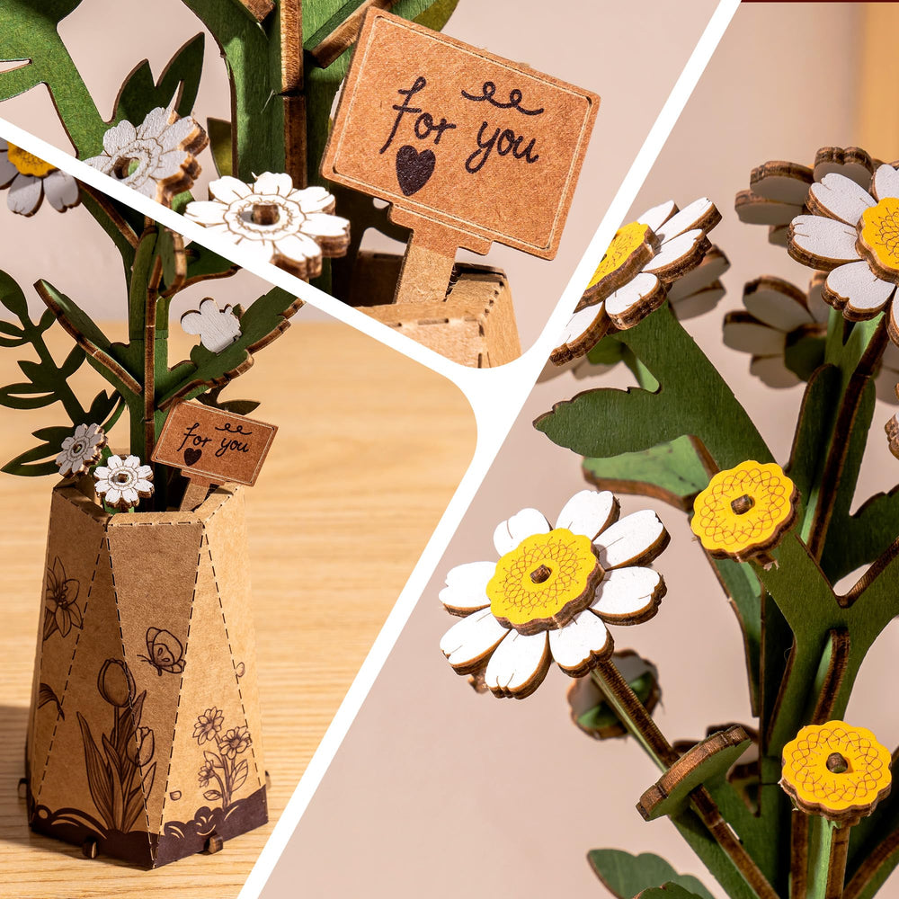 ROBOTIME chamomile desk decor bloom ready to enhance home office ambiance
