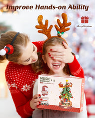 ROBOTIME DIY Christmas Tree kit invites hands-on assembly for kids and adults.