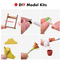 Robotime Emily's Flower Shop packaging doubles as a gift-ready set for crafters
