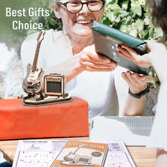 Robotime wooden guitar model makes a thoughtful gift and decor.
