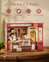 Robotime Honey Dessert Talk showcases LED lighting for atmospheric display.