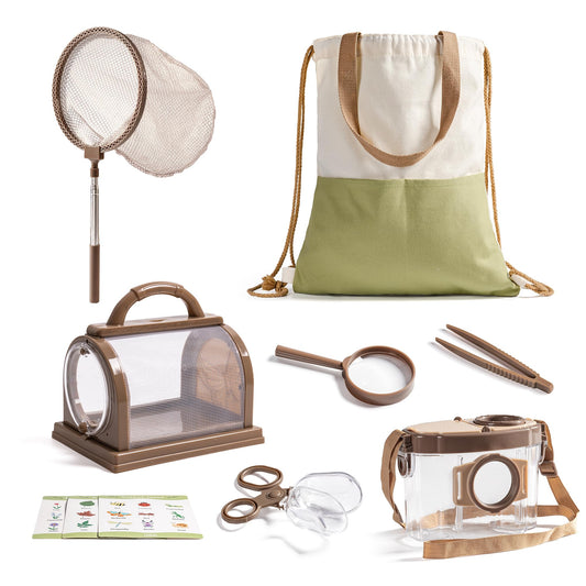 ROBOTIME Kids Explorer Kit magnifying glass for close insect observation