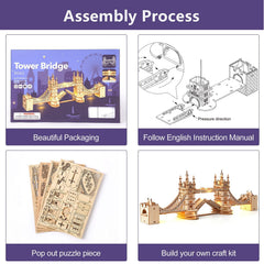 ROBOTIME kit comes ready-to-build with all pieces except batteries for easy setup.