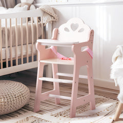 Robotime pink white color blends with dollhouse settings.