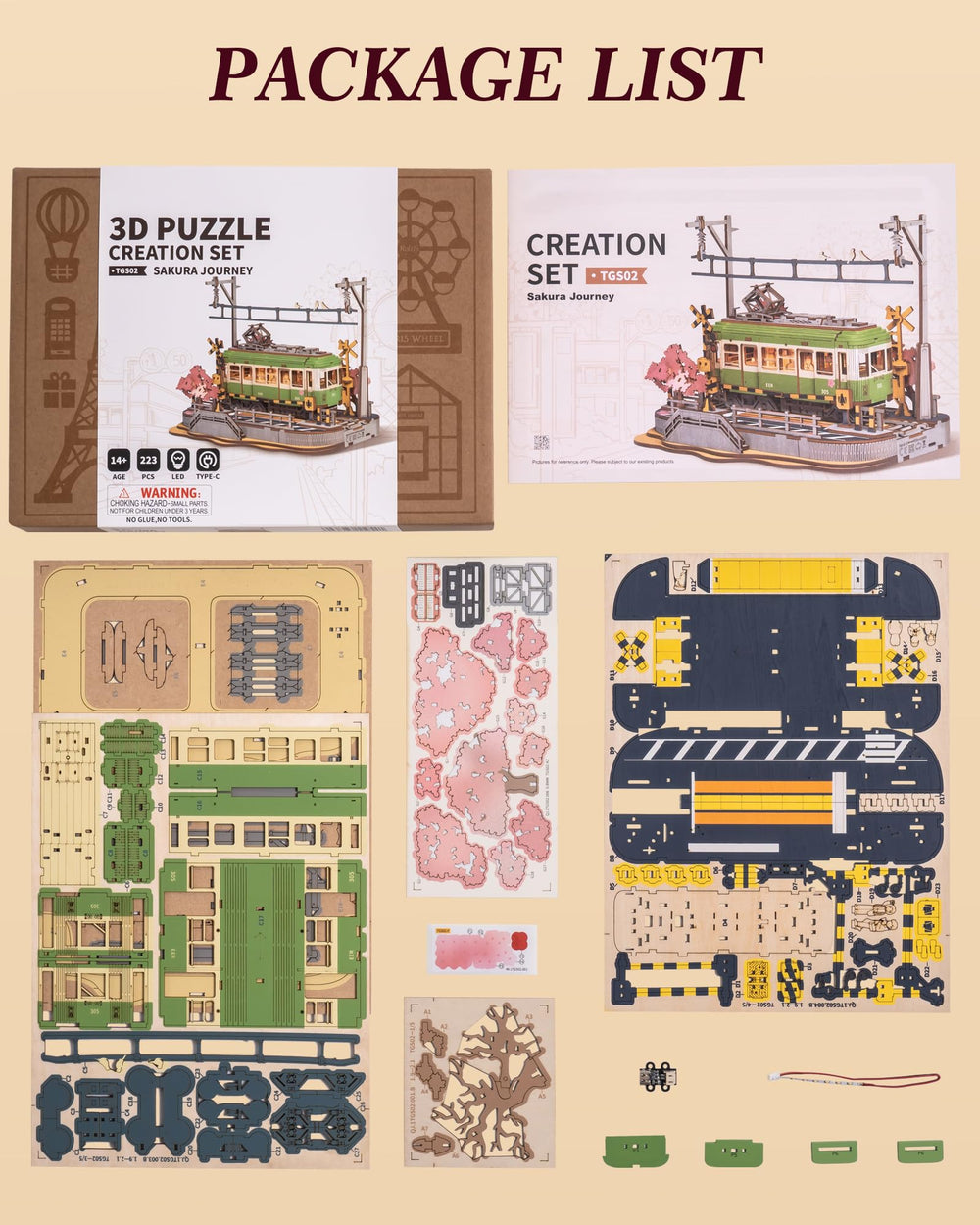 ROBOTIME Sakura Journey gift packaging makes a thoughtful unboxing moment