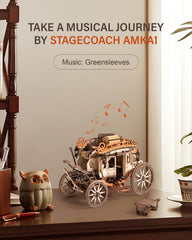ROBOTIME stagecoach trunks and detail boxes for authentic display props.